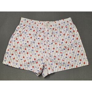 Better Together Dreamy Nights Sleep Lounge Shorts Womens Small Strawberry Cotton